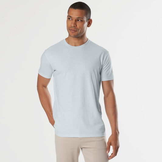 Blue Quartz Short Sleeve Crew Neck Tee