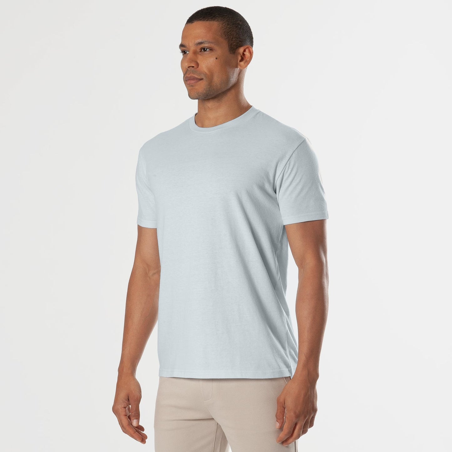 Blue Quartz Short Sleeve Crew Neck Tee